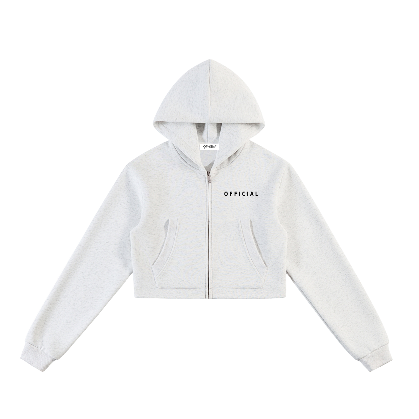 Women's Official Cropped Zip-Up Hoodie