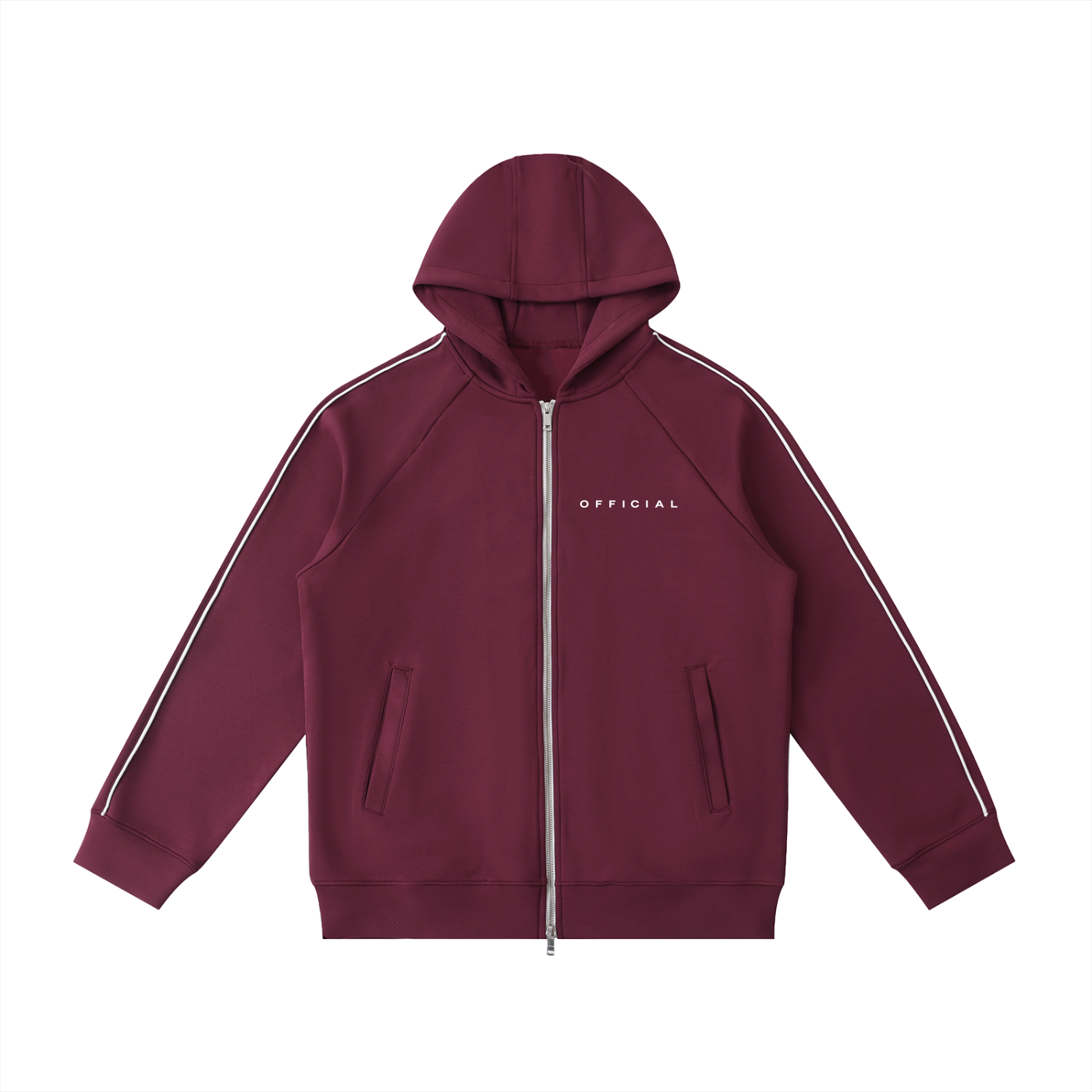 OFFICIAL Raglan Sleeve Zip Hoodie