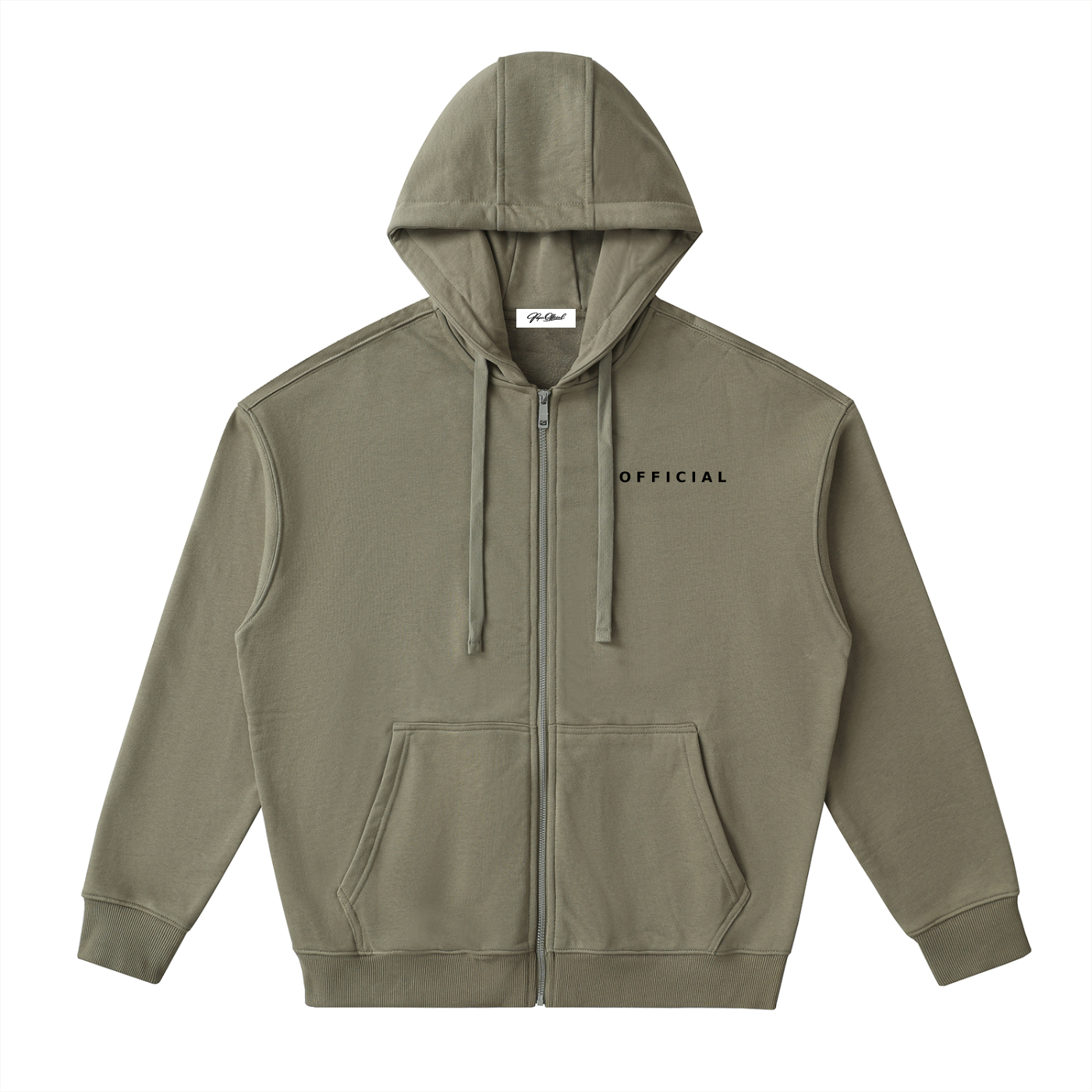 OFFICIAL Drop-Shoulder Zip Up Hoodie