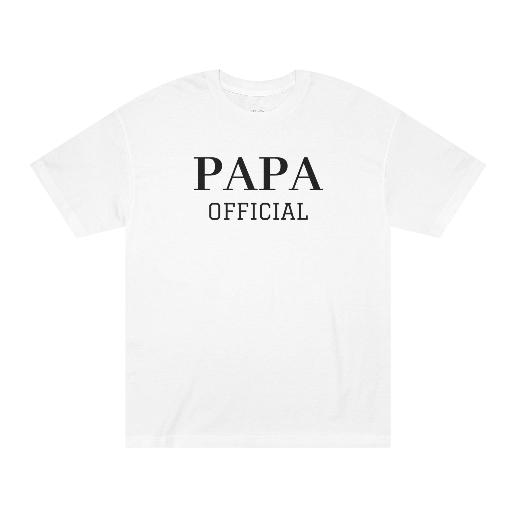 Papa Official Tee — Classic White T‑Shirt