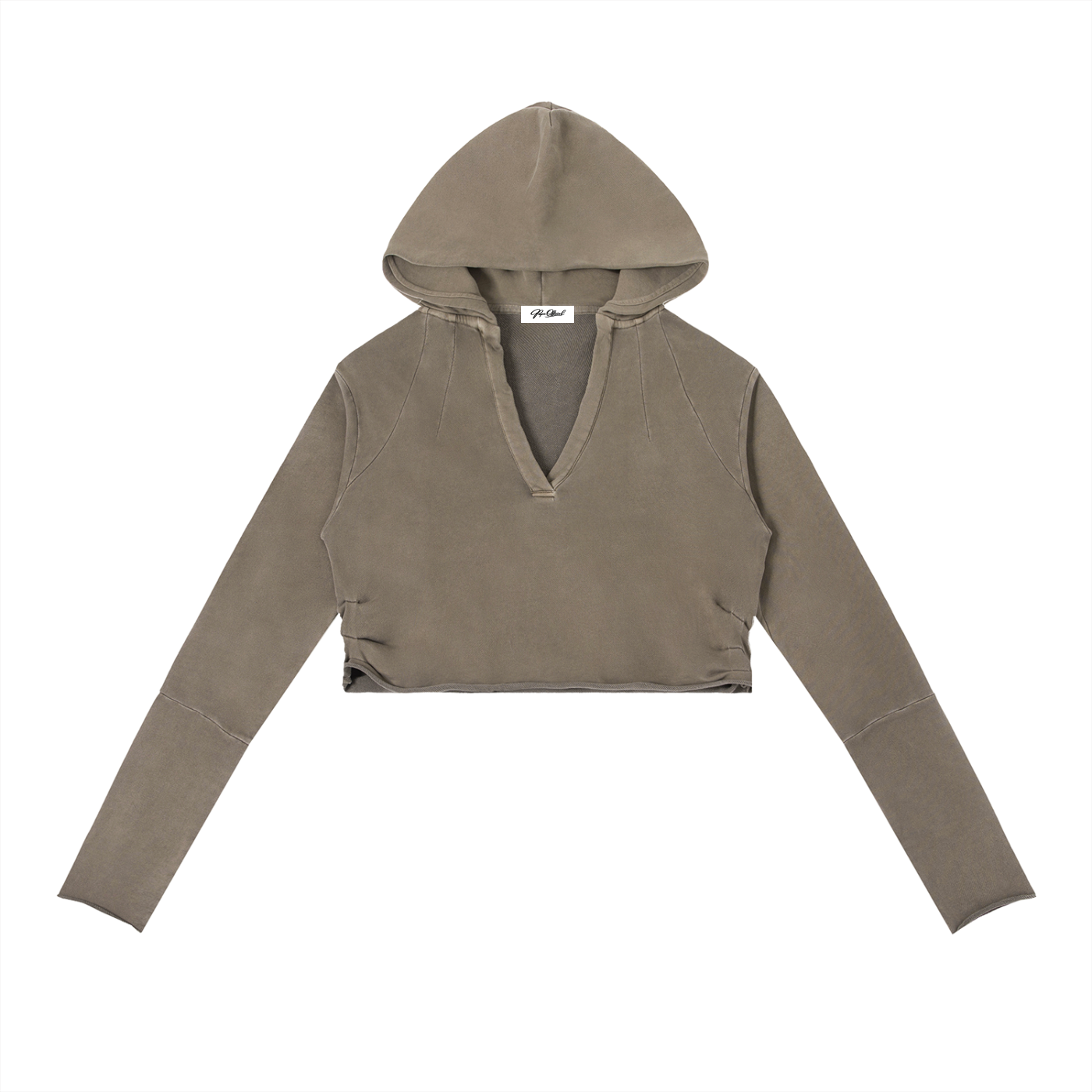 Women's Vintage Washed Raw Edge Hoodie