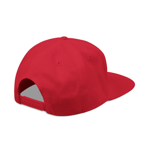 Embroidered 'P' Snapback Hat Red