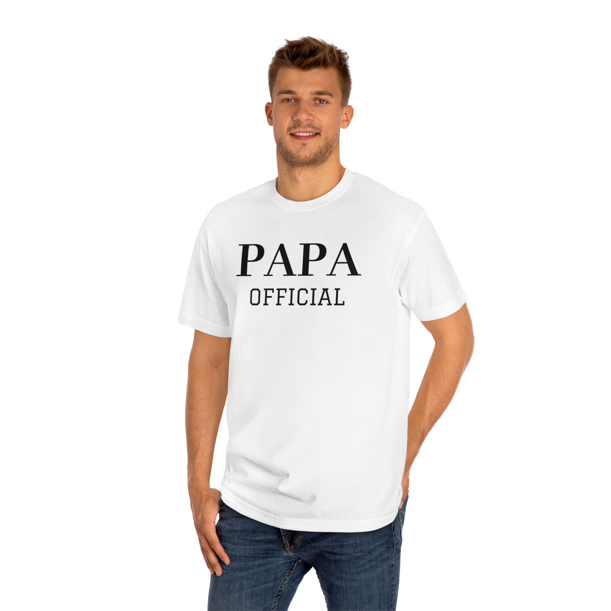 Papa Official Tee — Classic White T‑Shirt
