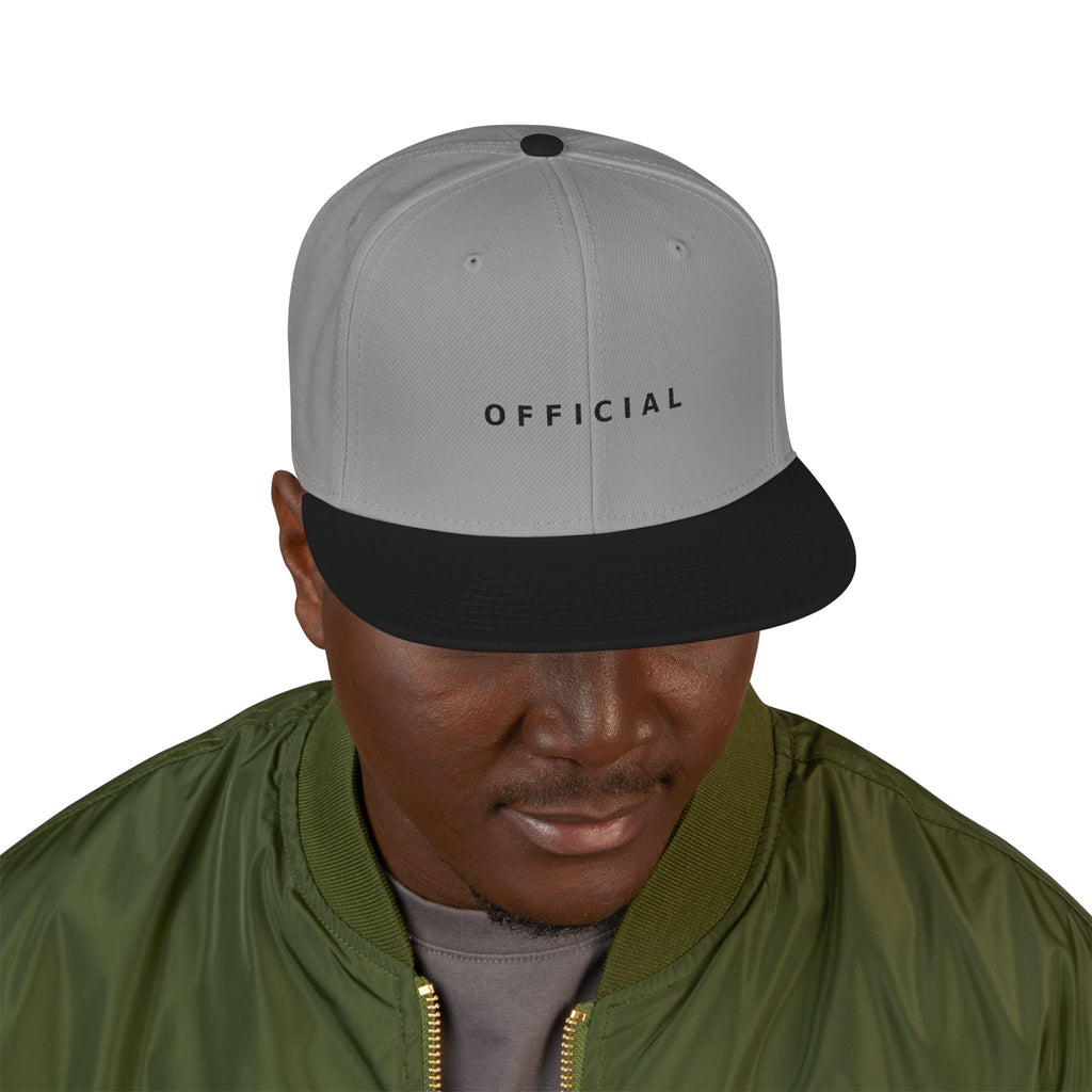 OFFICIAL Embroidered Snapback Hat — Blk Logo