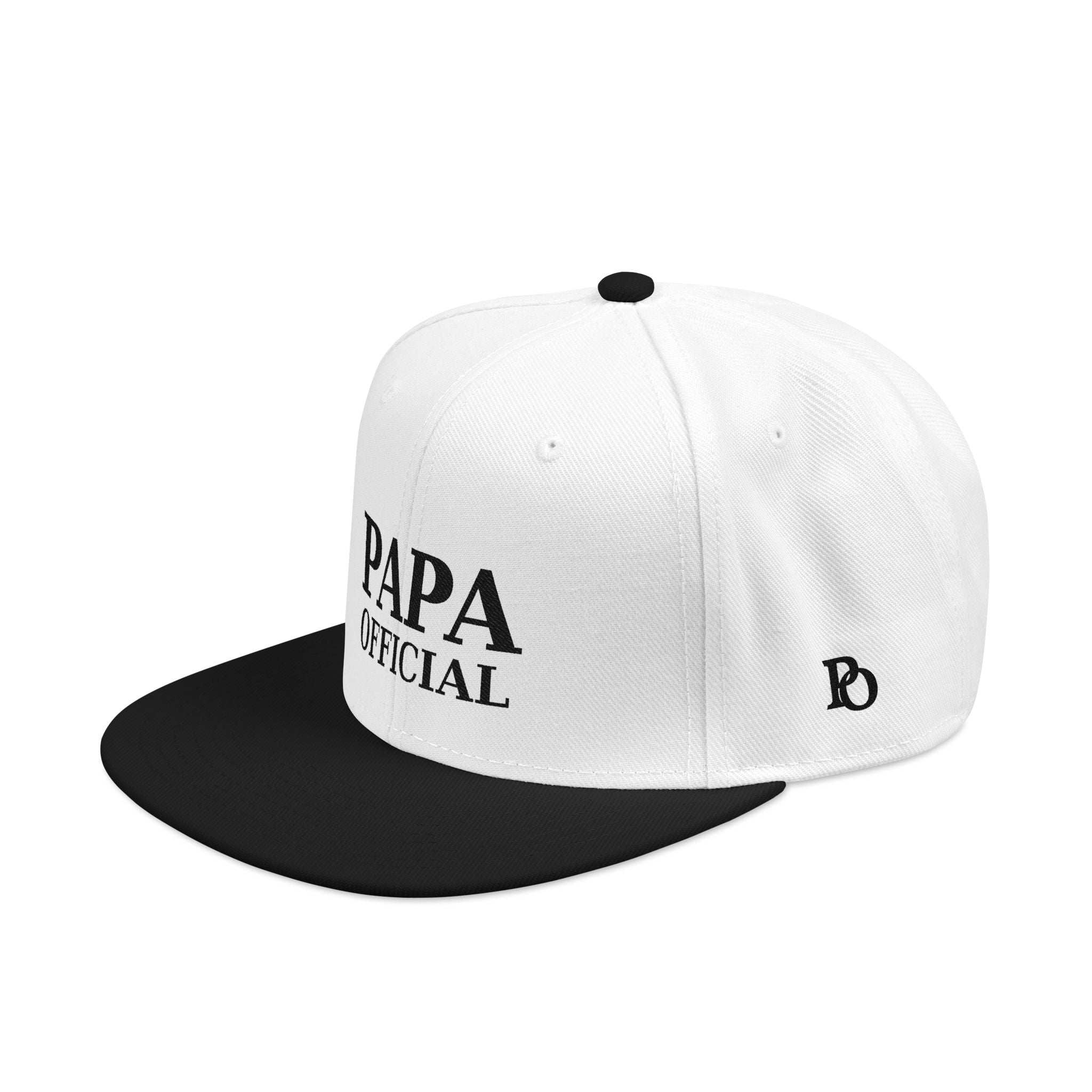 Essential Embroidered Snapback Hat — Blk logo