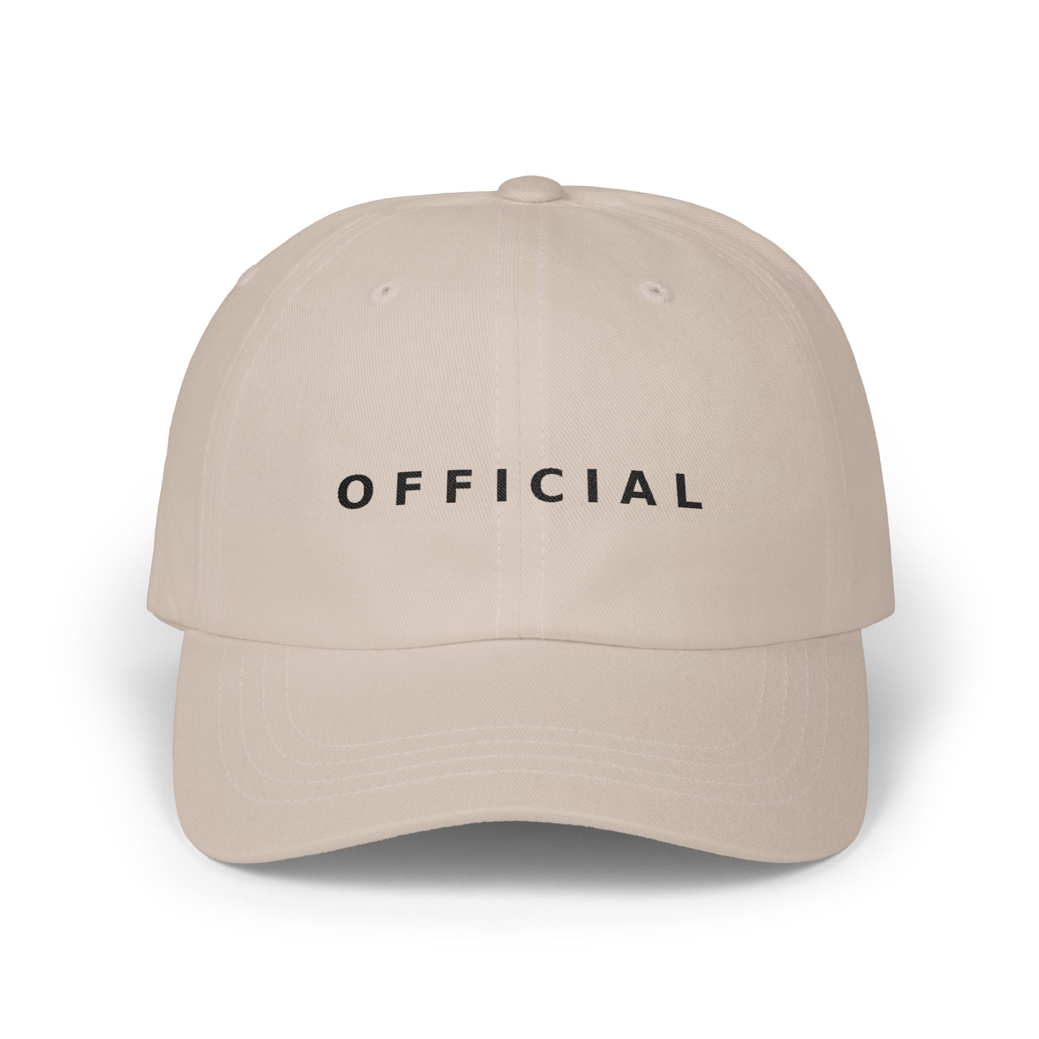 OFFICIAL Embroidered Dad Cap Blk logo