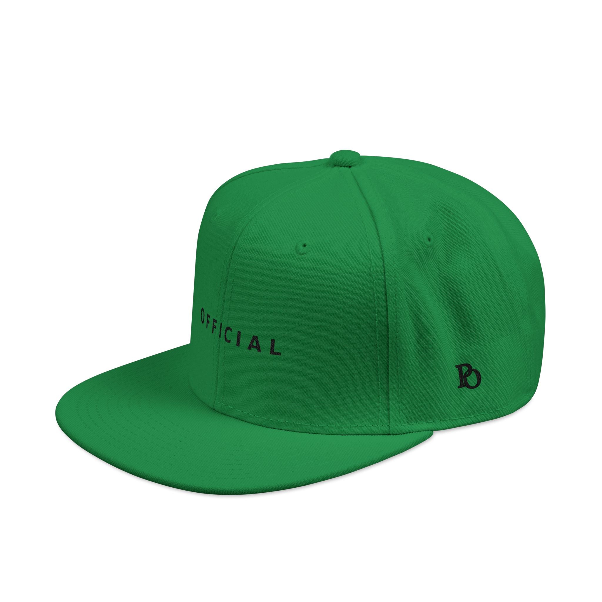 OFFICIAL Embroidered Snapback Hat — Blk Logo