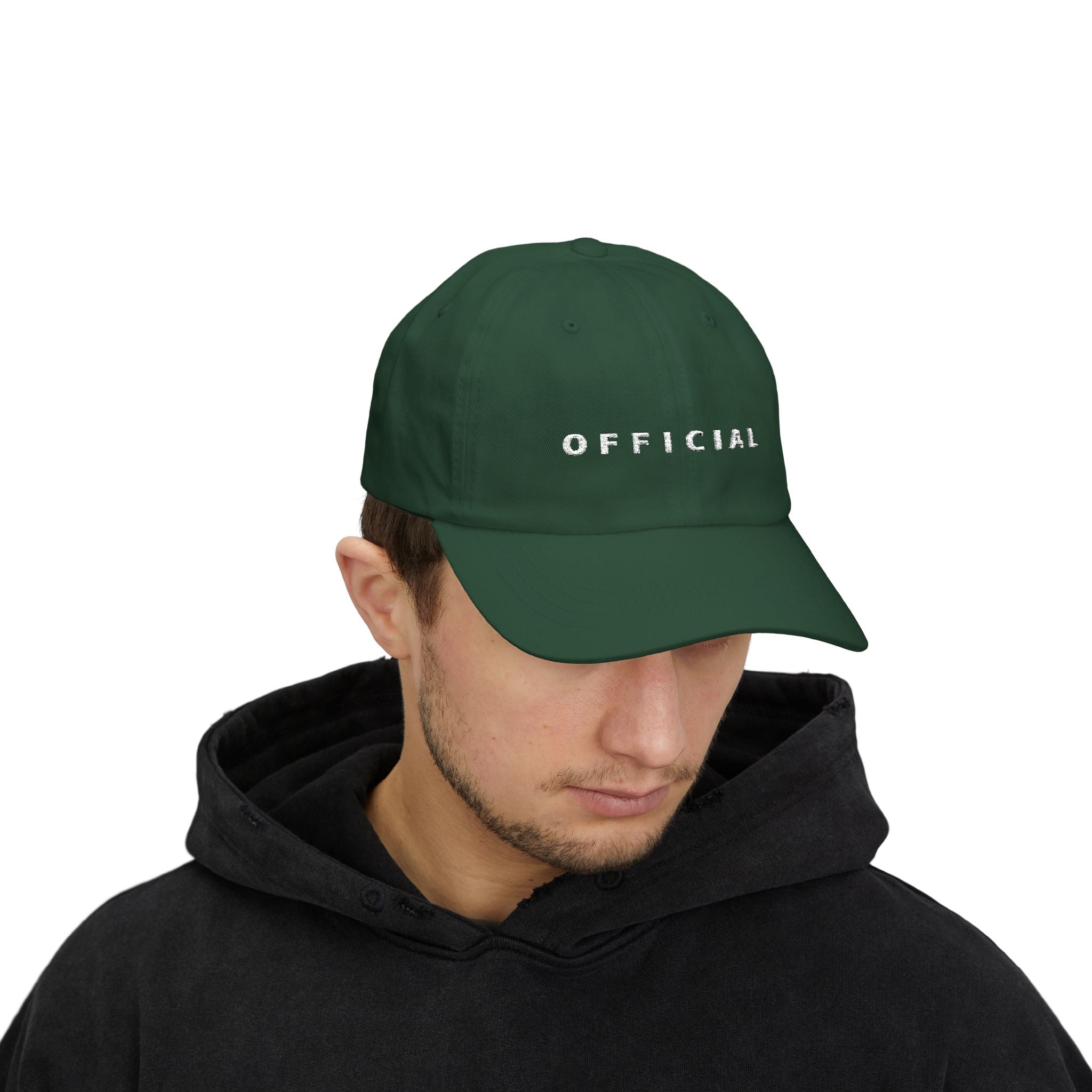Official Embroidered Dad Cap Wht logo