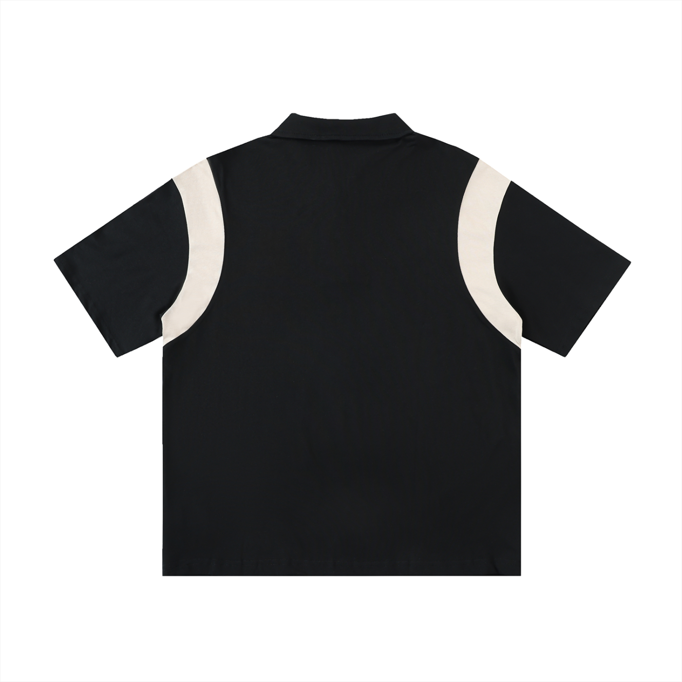 Signature Contrast Panel Cotton Polo Shirt