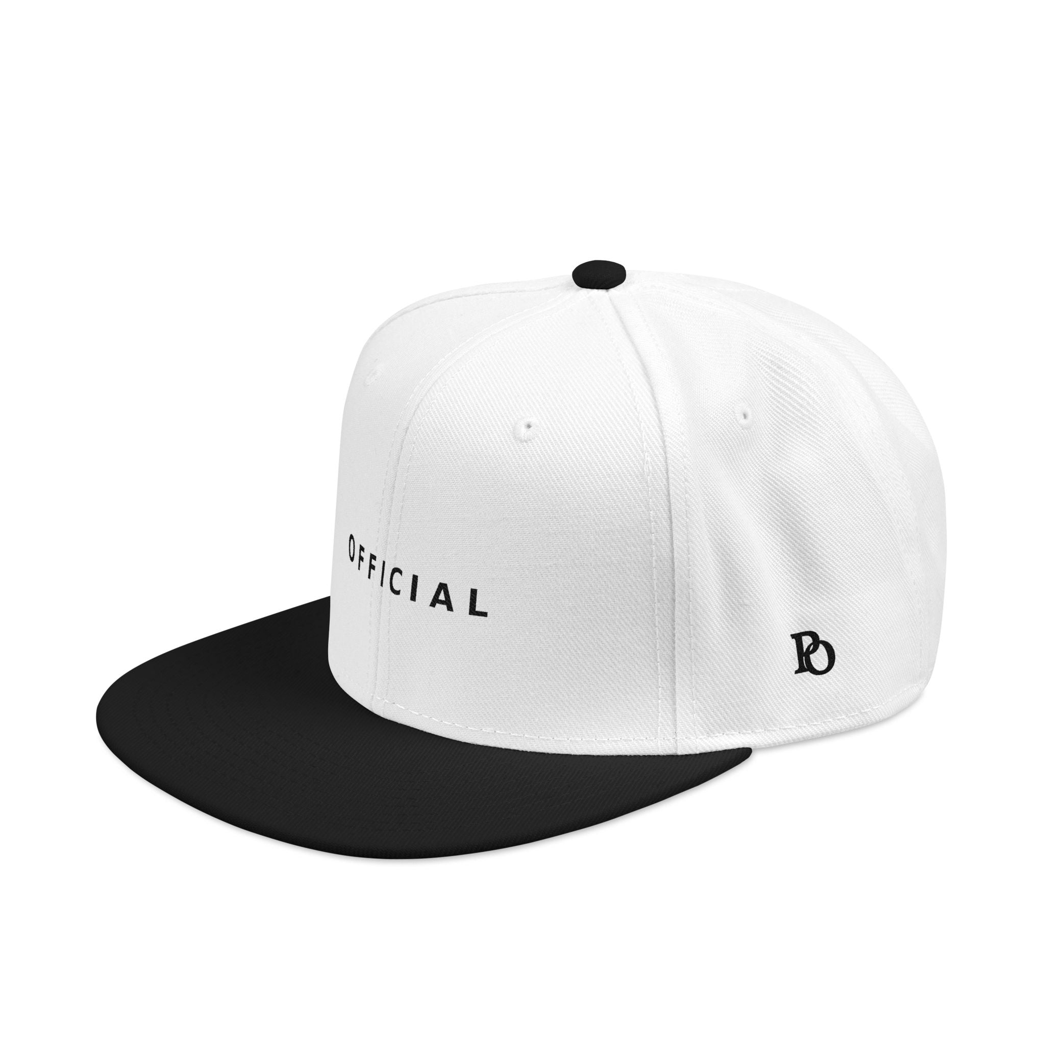 OFFICIAL Embroidered Snapback Hat — Blk Logo