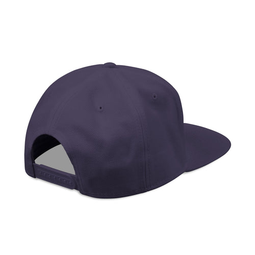 Embroidered 'P' Snapback Hat – Classic Streetwear Cap Navy Blue