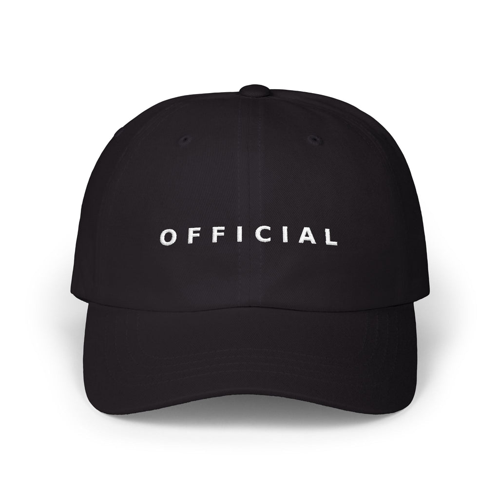 OFFICIAL Embroidered Dad Cap Wht logo