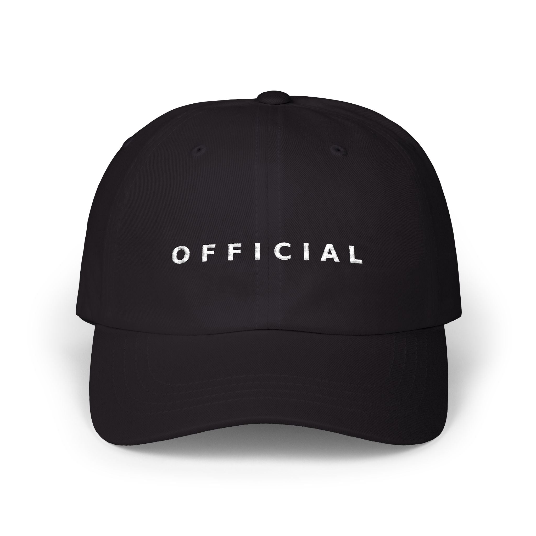OFFICIAL Embroidered Dad Cap Wht logo