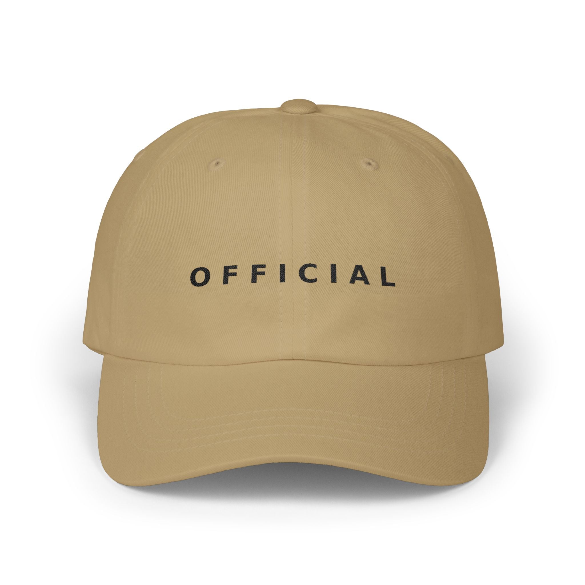 OFFICIAL Embroidered Dad Cap Blk logo