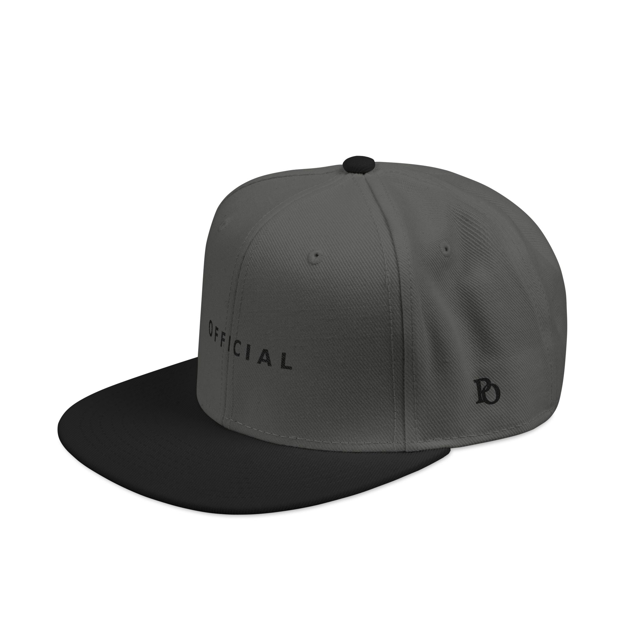 OFFICIAL Embroidered Snapback Hat — Blk Logo