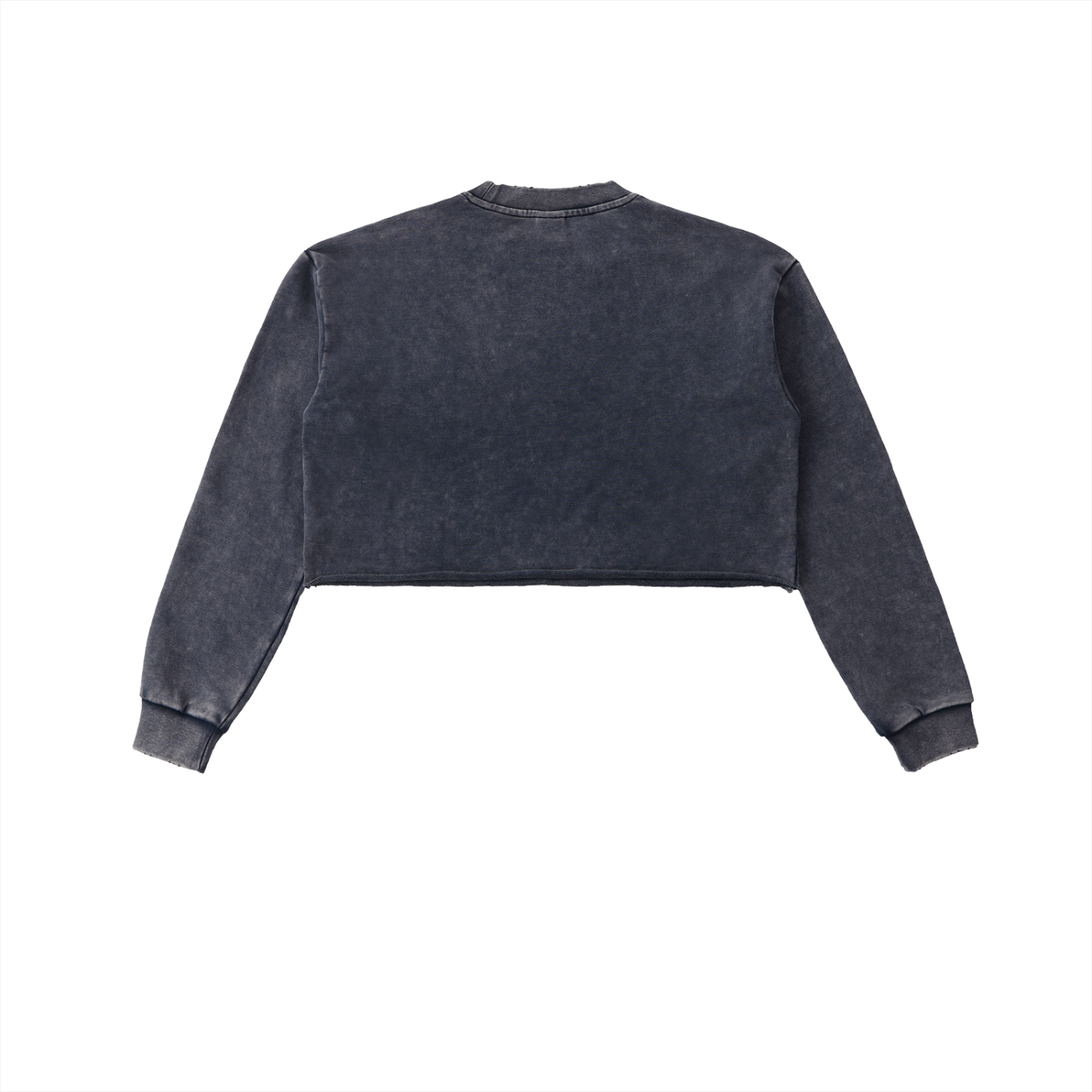 Women's Official Snow Washed Raw Edge Cropped Sweatshirt