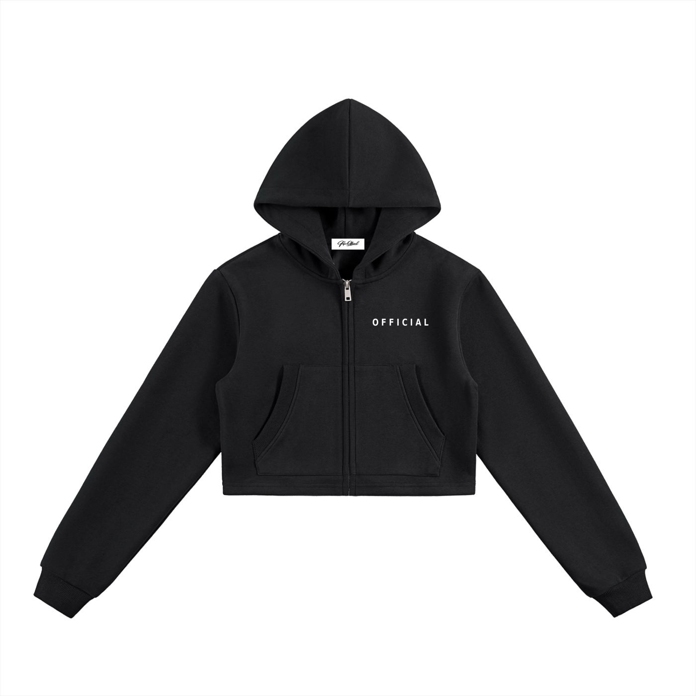 Women's Official Essential Cropped Zip-Up Hoodie