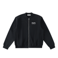 Essential Zip-Up Fleeced Varsity Jacket