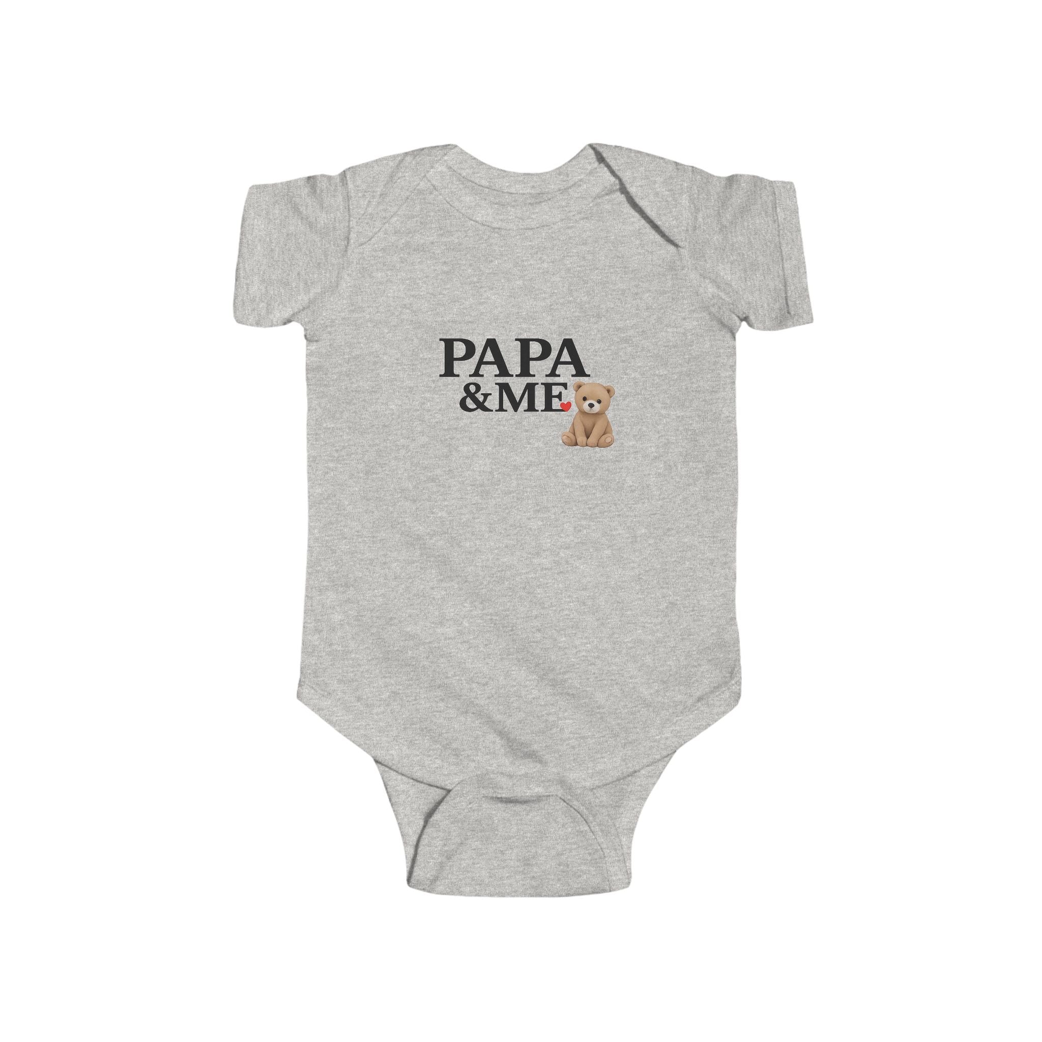 Papa & Me Baby Bodysuit — Teddy Bear Infant Onesie