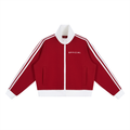 Women's Official Contrast Side Stripe Fleece Cropped Track Jacket