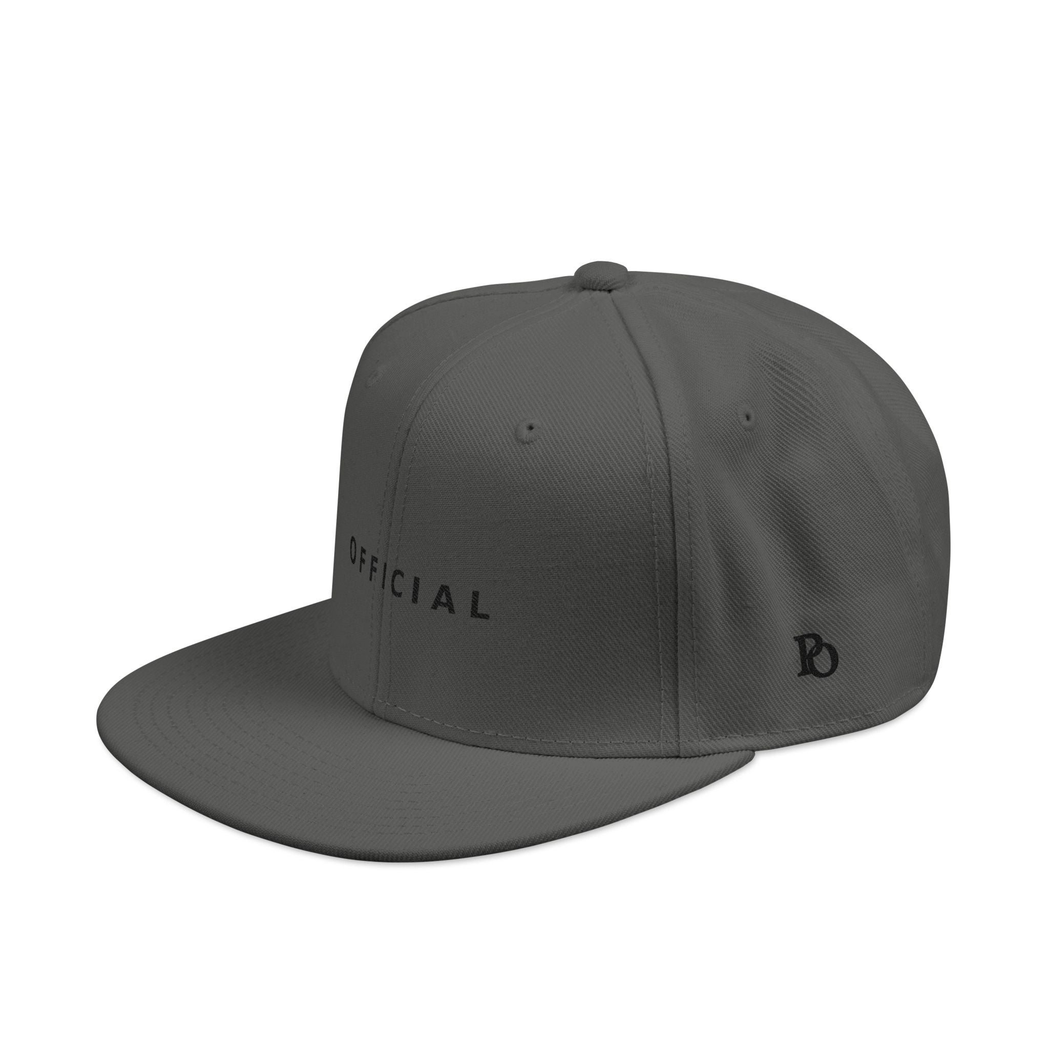 OFFICIAL Embroidered Snapback Hat — Blk Logo
