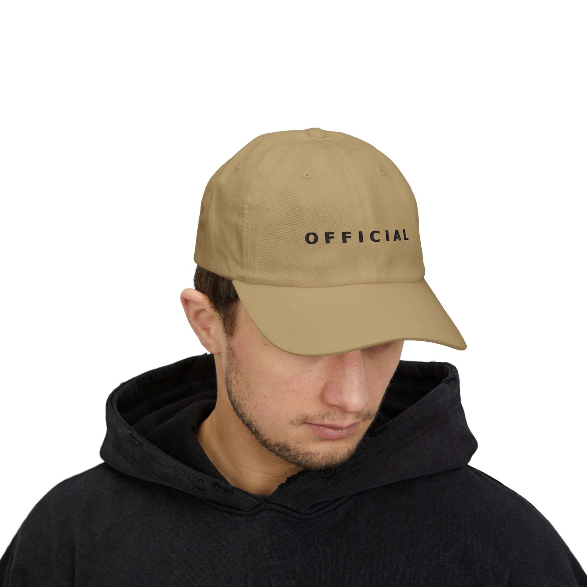 Official Embroidered Dad Cap Blk logo