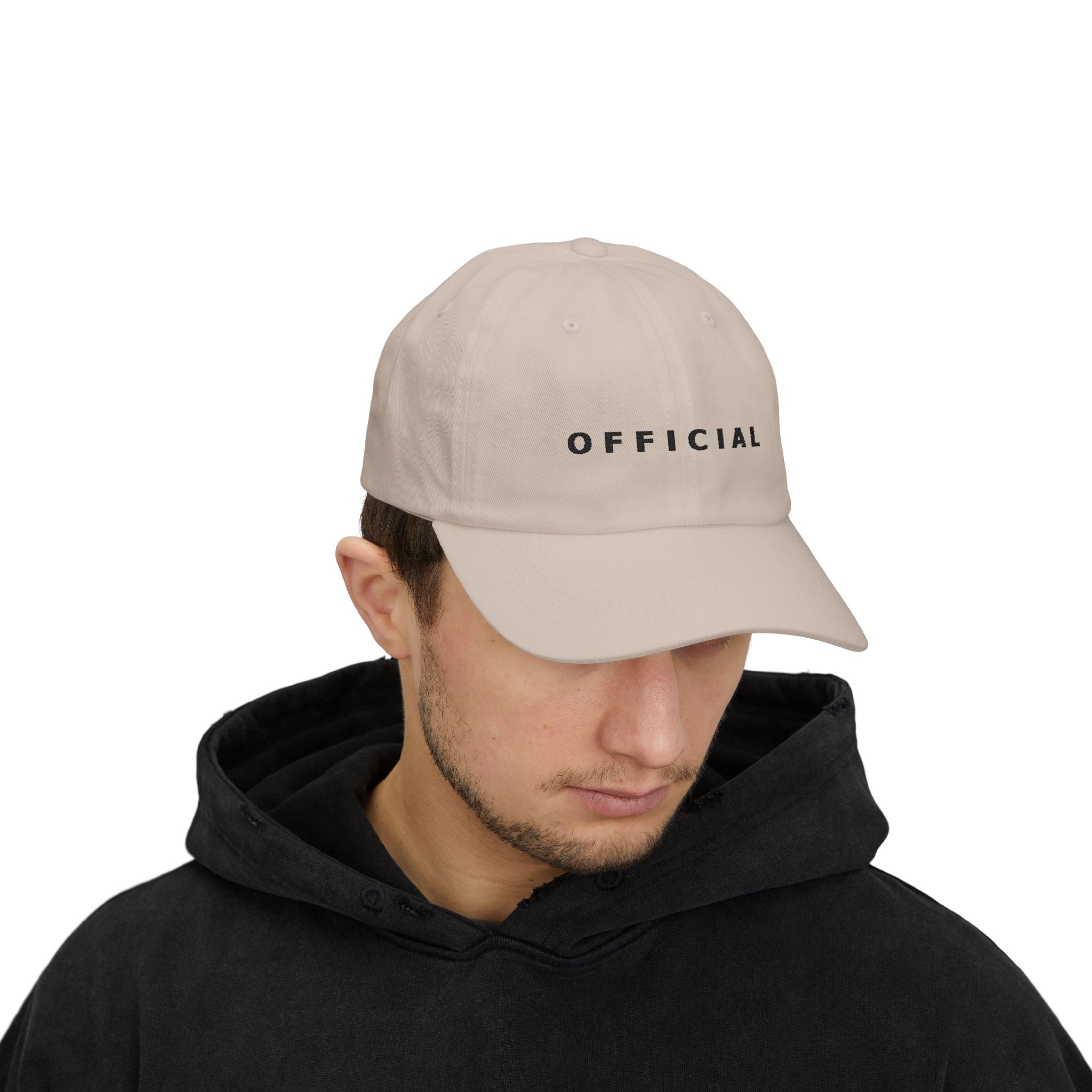 Official Embroidered Dad Cap Blk logo