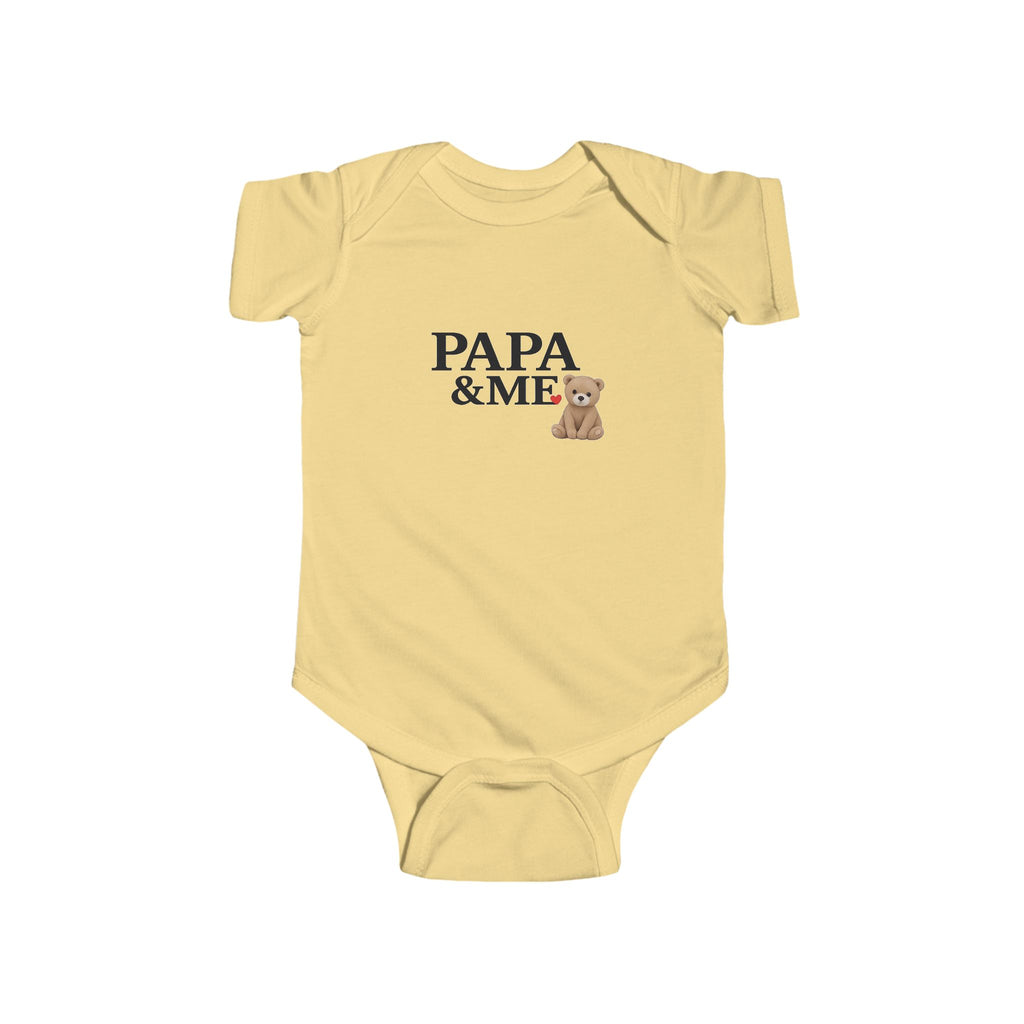 Papa & Me Baby Bodysuit — Teddy Bear Infant Onesie