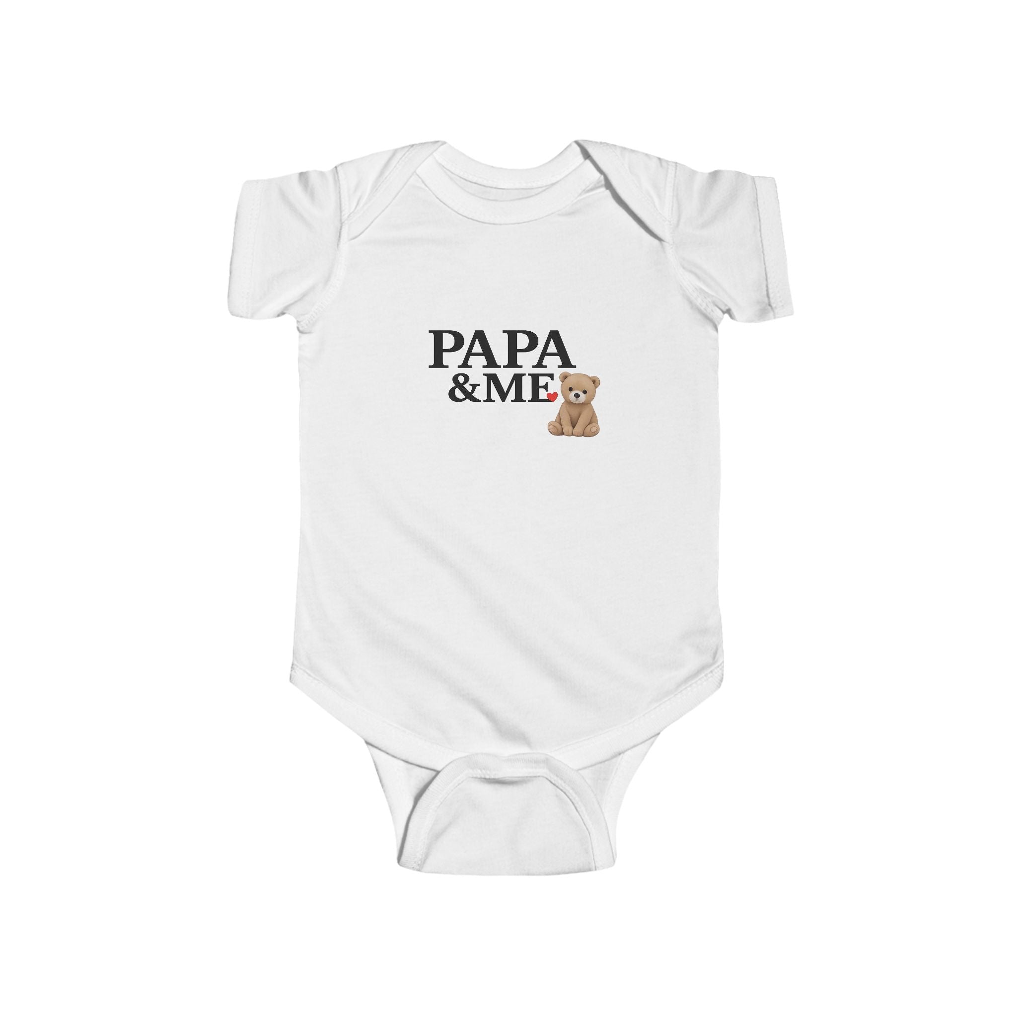 Papa & Me Baby Bodysuit — Teddy Bear Infant Onesie