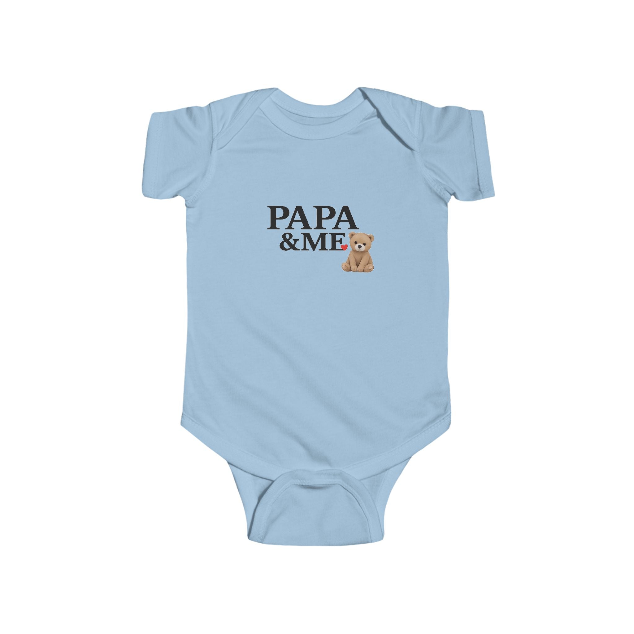 Papa & Me Baby Bodysuit — Teddy Bear Infant Onesie
