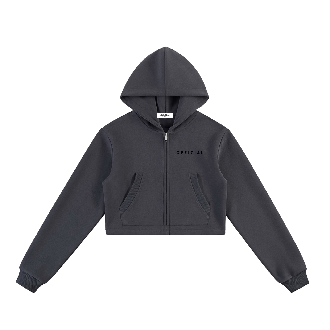 Women's Official Cropped Zip-Up Hoodie