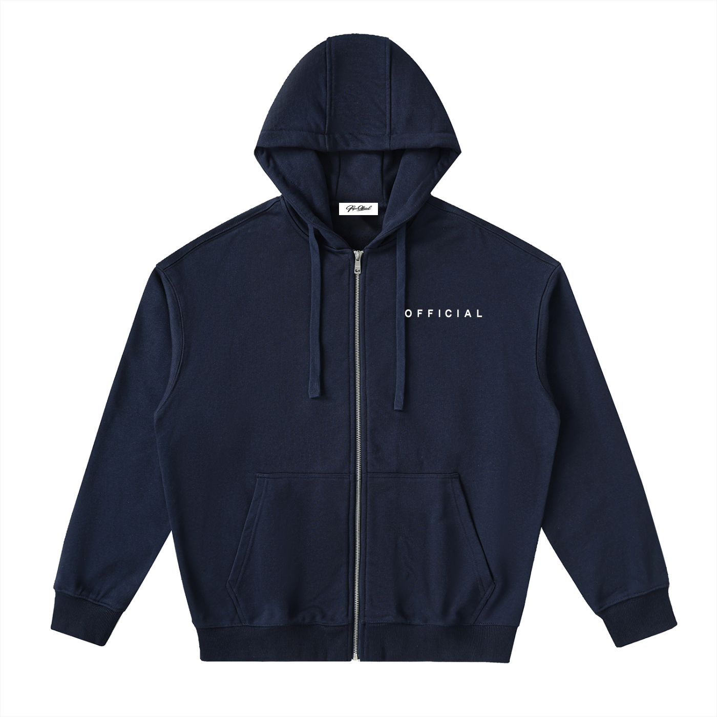 OFFICIAL Drop-Shoulder Zip Up Hoodie