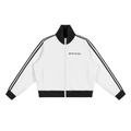 Women's Official Contrast Side Stripe Fleece Cropped Track Jacket