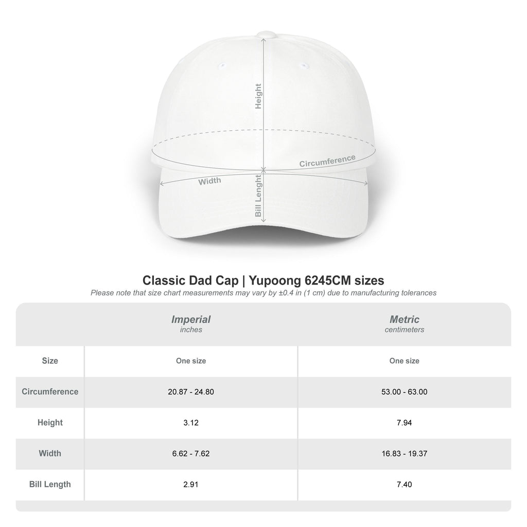 Official Embroidered Dad Cap Blk logo