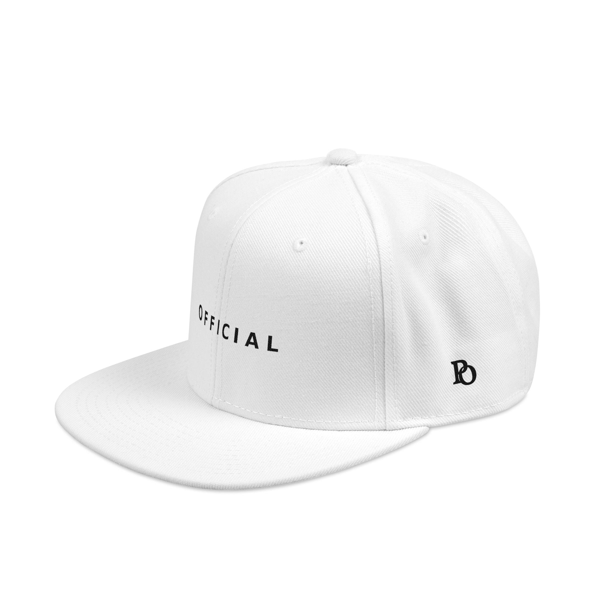 OFFICIAL Embroidered Snapback Hat — Blk Logo