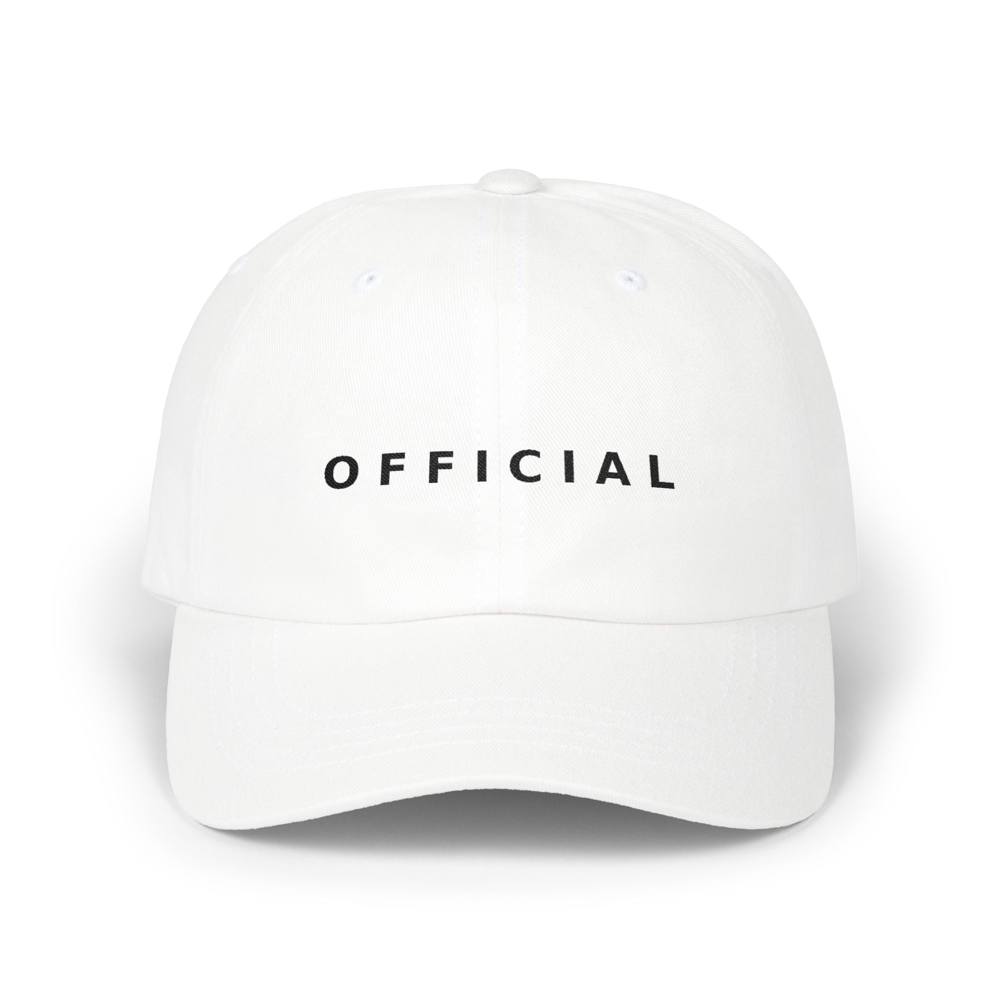 OFFICIAL Embroidered Dad Cap Blk logo