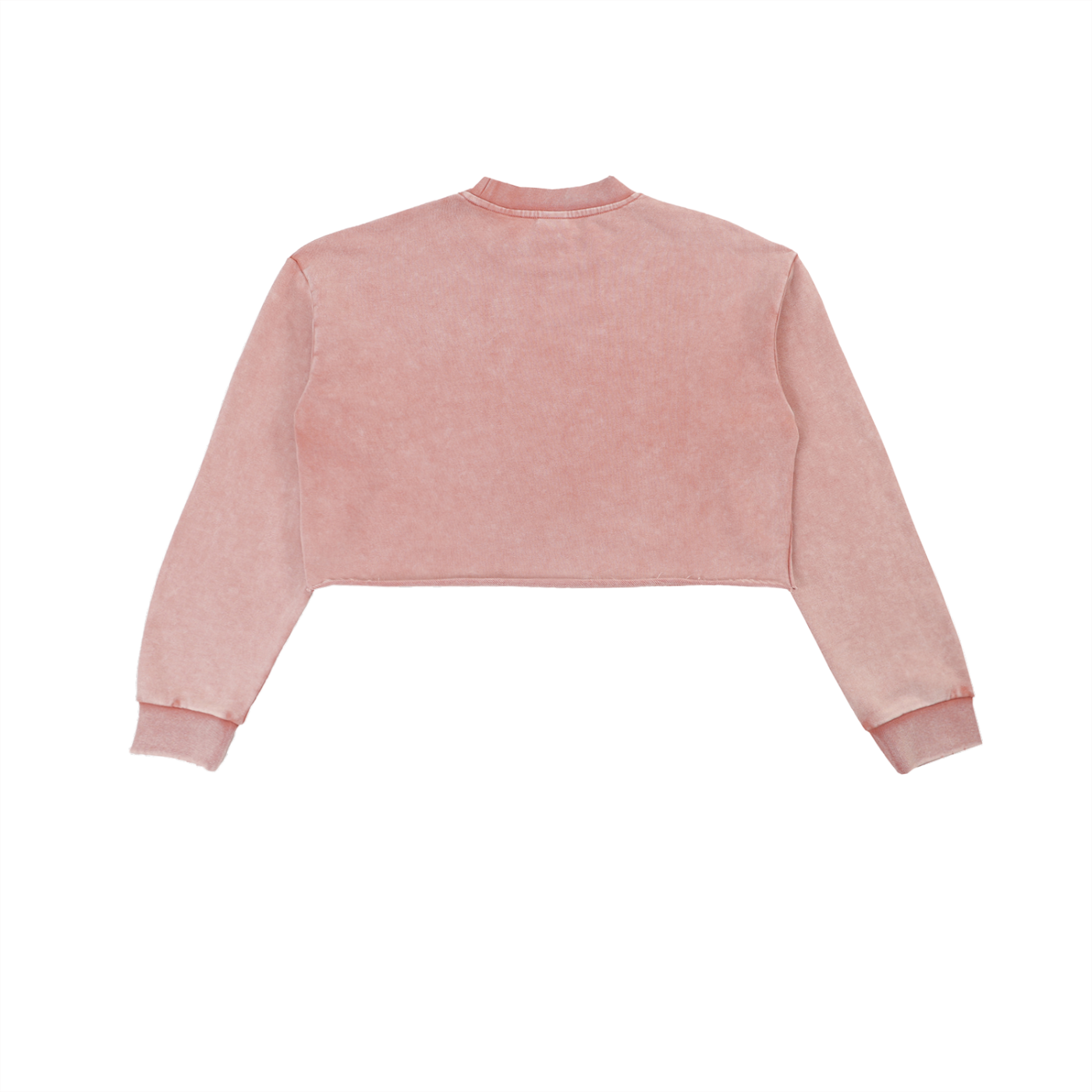 Women's Official Snow Washed Raw Edge Cropped Sweatshirt