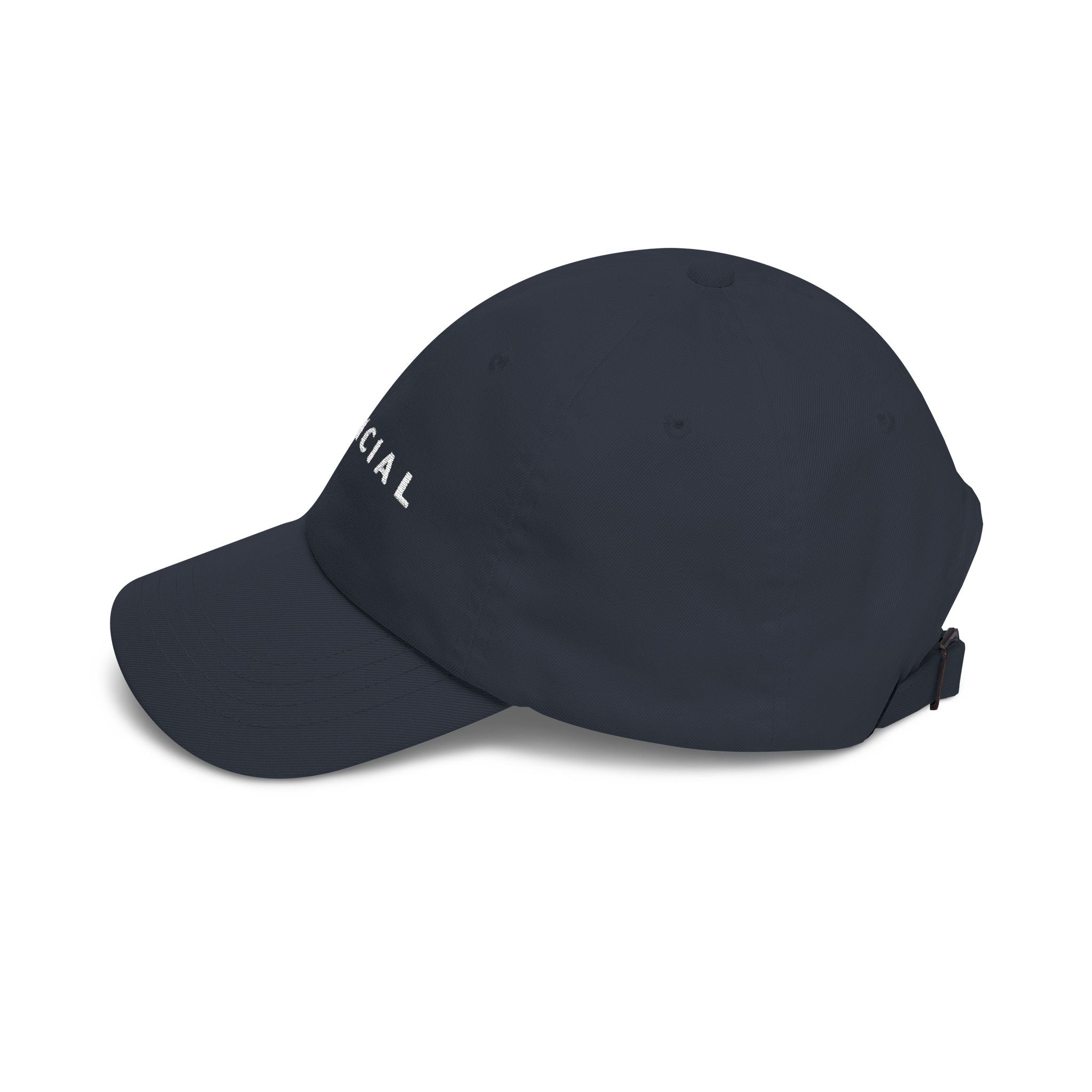 OFFICIAL Embroidered Dad Cap Wht logo