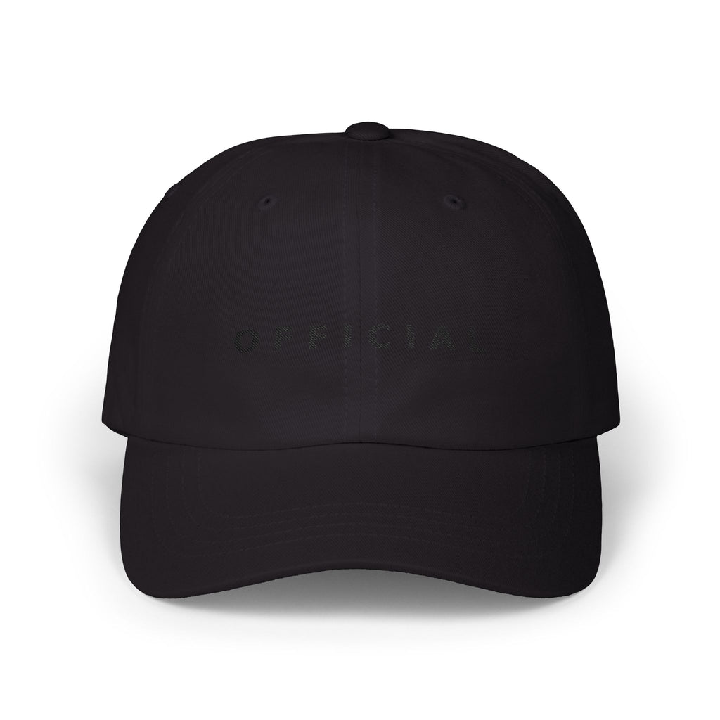 OFFICIAL Embroidered Dad Cap Blk logo