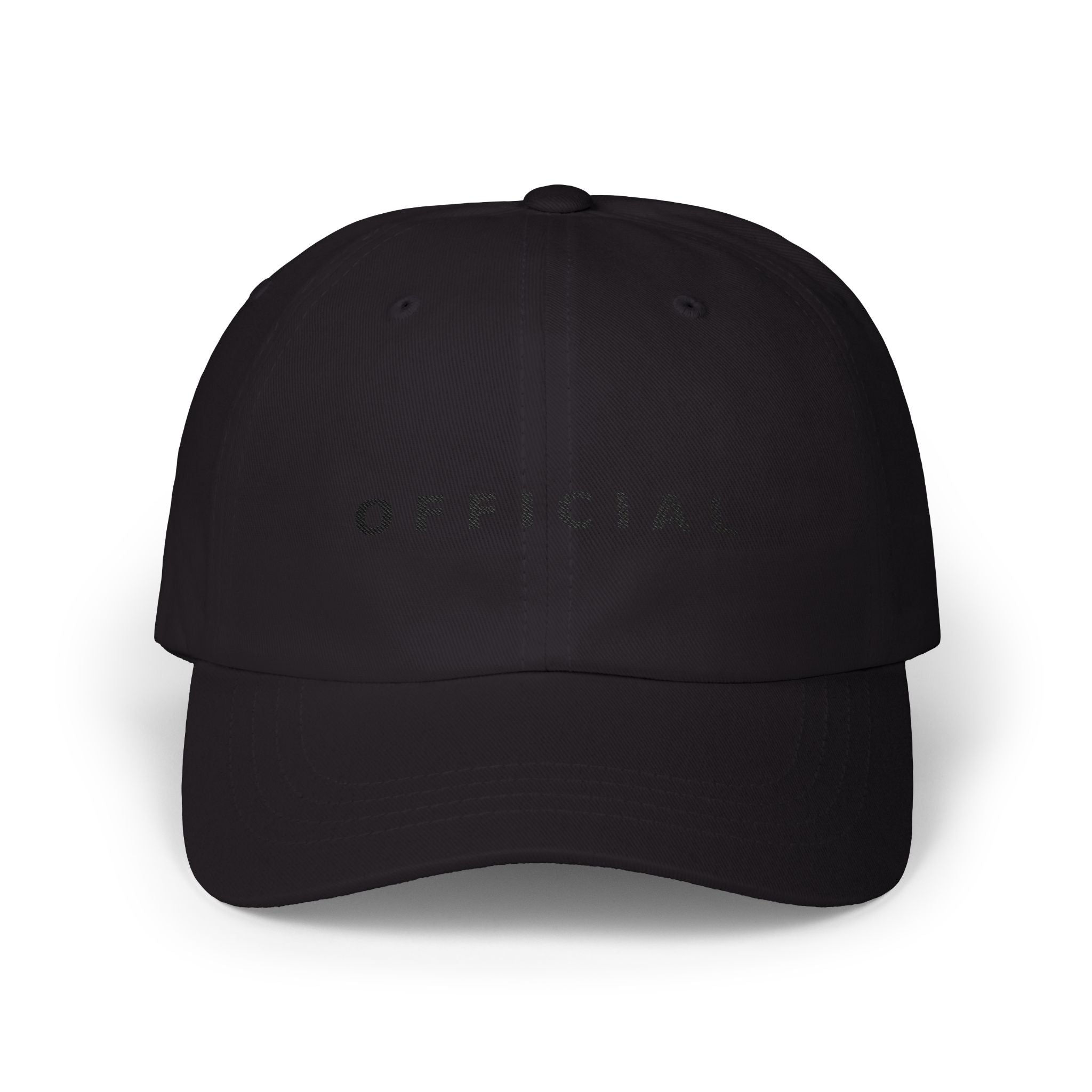 OFFICIAL Embroidered Dad Cap Blk logo