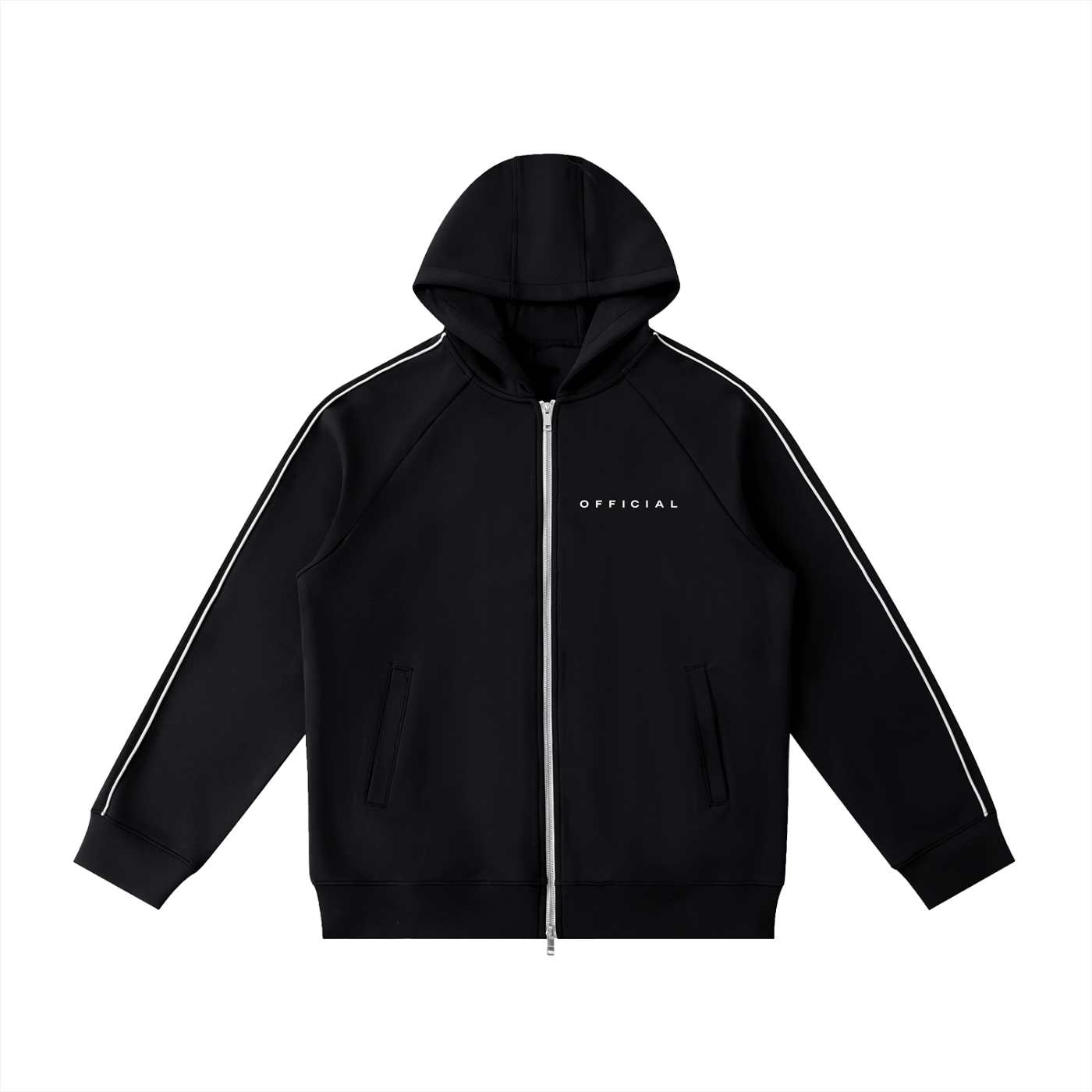 OFFICIAL Raglan Sleeve Zip Hoodie