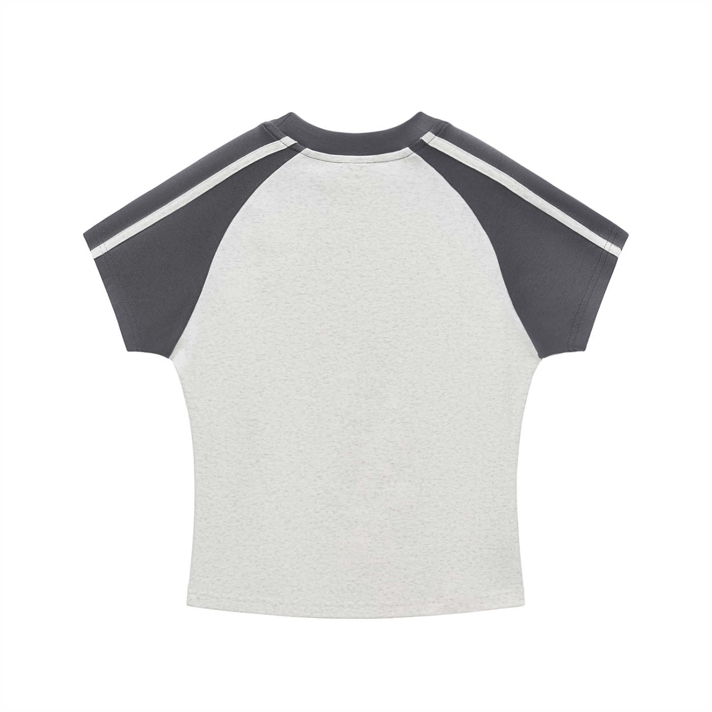 Women's Contrast Stripes Bodycon Raglan  Sleeve T-Shirt