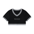 Women's OFFICIAL Color Block V-Neck Crop T-Shirt