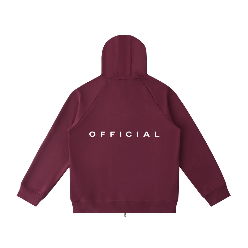 OFFICIAL Raglan Sleeve Zip Hoodie