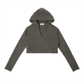 Women's Vintage Washed Raw Edge Hoodie