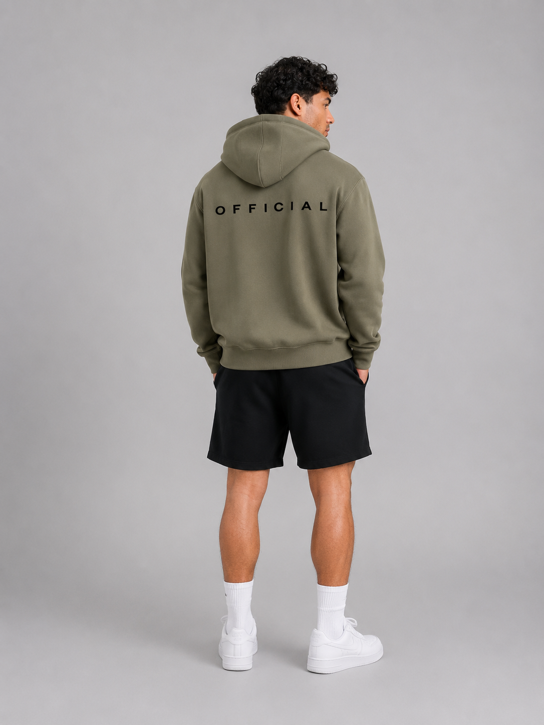 OFFICIAL Drop-Shoulder Zip Up Hoodie