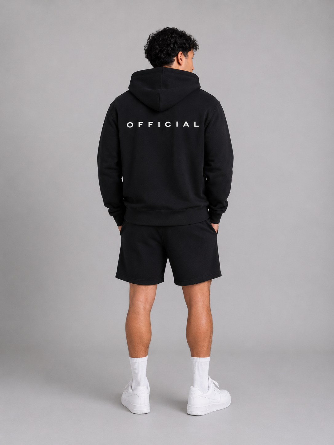 OFFICIAL Drop-Shoulder Zip Up Hoodie
