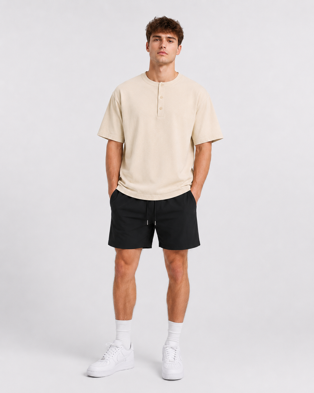 Short Sleeve Henley Tee