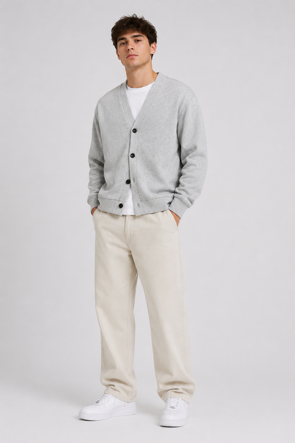 Heavyweight Sweat Cardigan