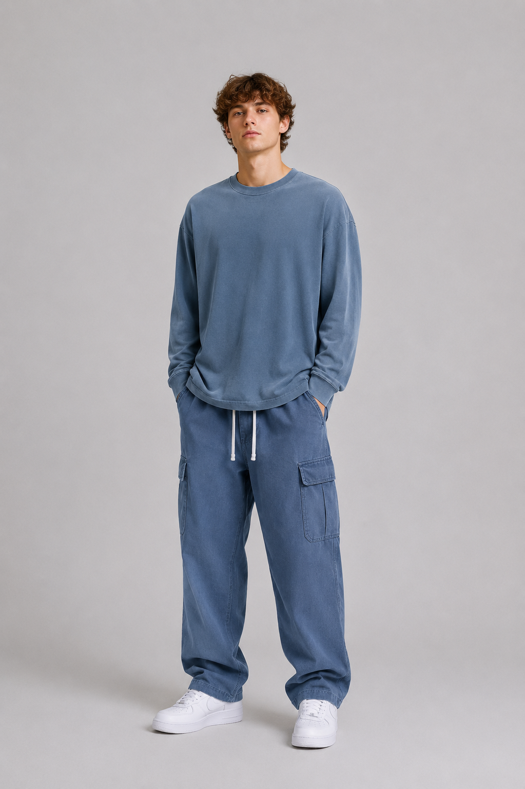 Gradient Washed Long Sleeve Tee